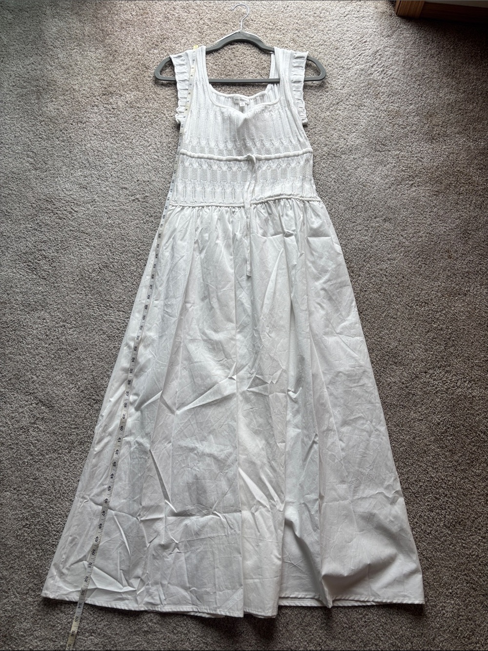 Blu Pepper White Eyelet Maxi Dress for Girls